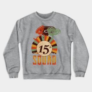 15th anniversary music squad, birthday gift vintage Crewneck Sweatshirt